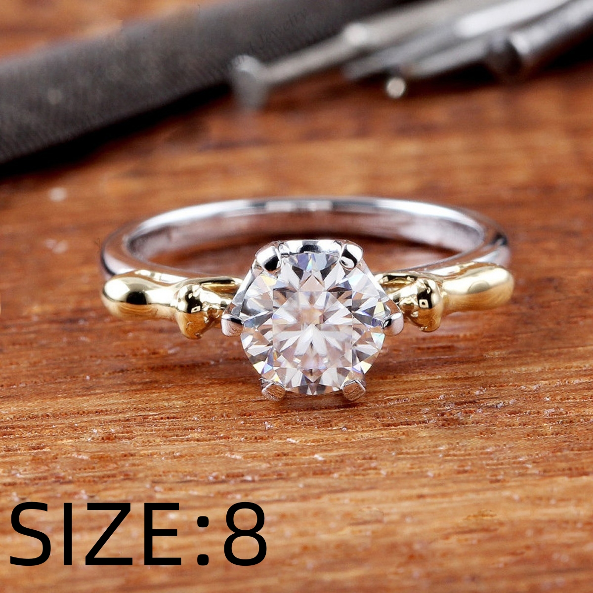 Exquisite Puppy-Shaped Synthetic Zircon Ring