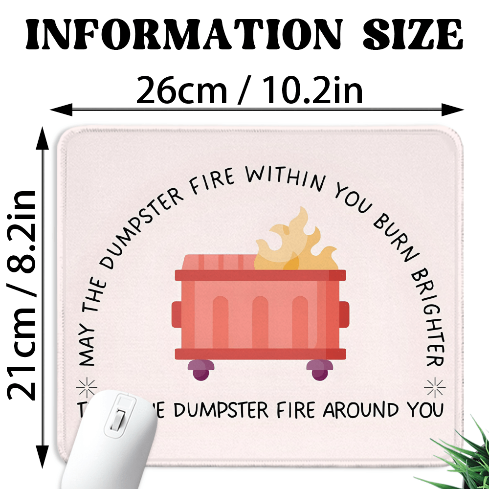 TEMU 2d Flat Cute And Humorous Themed Square Mouse Pad - A Desktop And Laptop Accessory, Perfect As A Holiday Gift For Or A Boyfriend, Suitable For