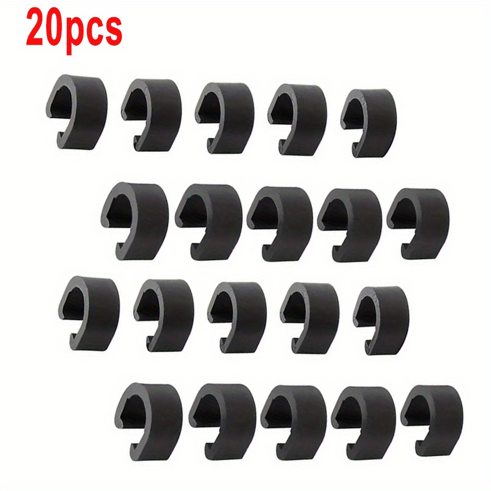 Image of 20-50pcs Bike Cable C-clips Clamps Plastic Housing Hose Guide For Mtb Bike Road Bicycle Brake Derailleur Shift Frame