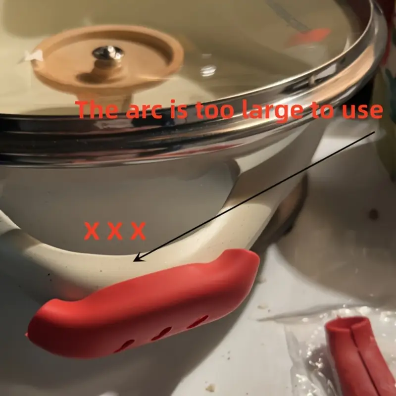 6 pairs silicone heat resistant handle covers iron pot ear universal insulation sleeve multi functional pot handle anti covers for home use restaurant use hotel use cafe use gift details 3