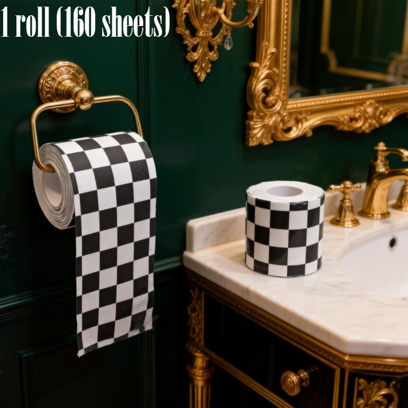 3-ply Extra Thick 160 Sheets, ' When To Water, Lattice Pattern Tissue, Perfect For Parties, Home Use, And A Fun Atmosphere In Restaurants. 1 Roll (160 Sheets)