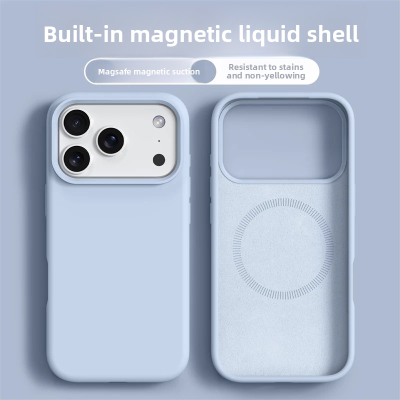 Coque IPhone 17/Pro/Pro Max/Air - Noir Magnétique MagSafe Antichoc Anneau