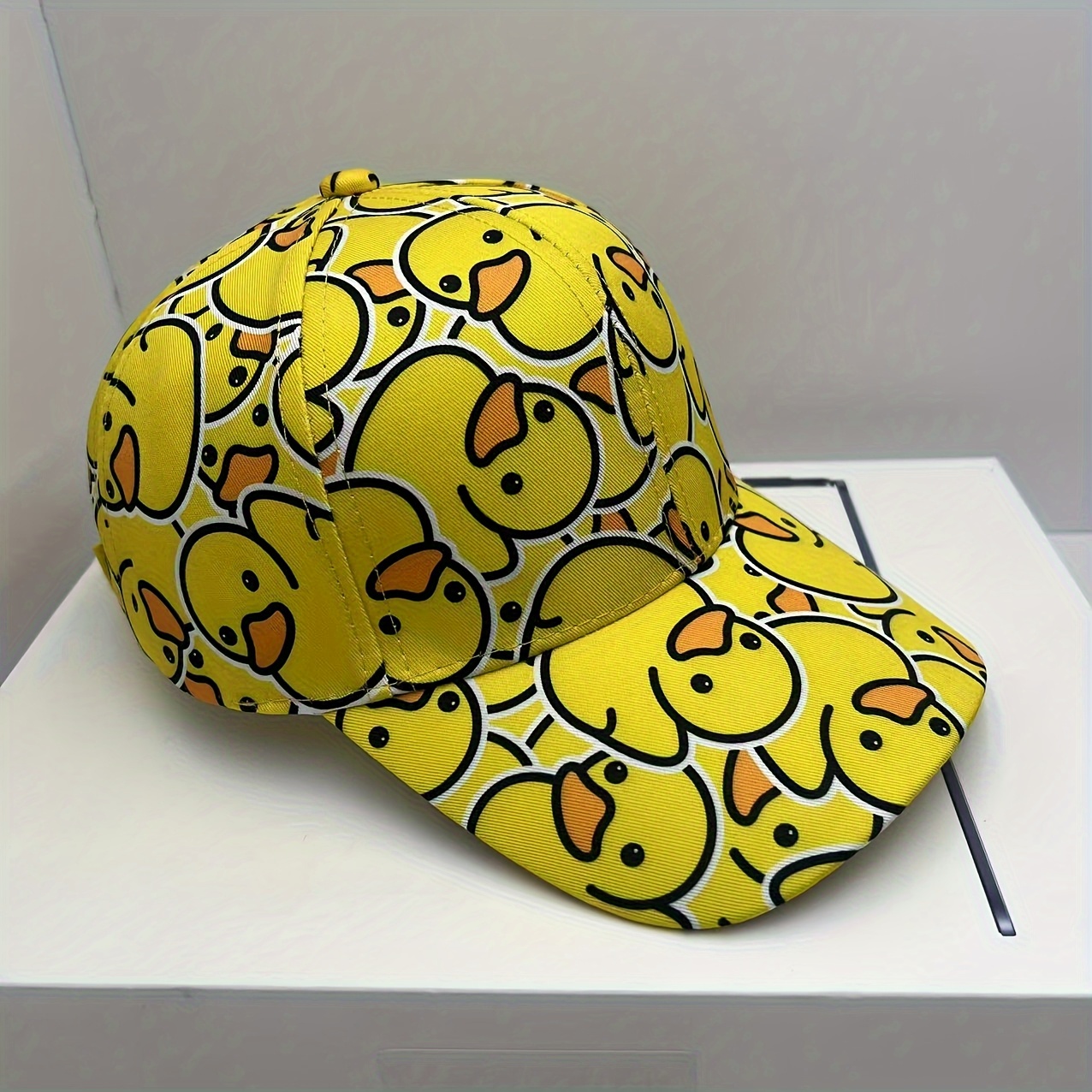 Colorful Duck Printed Baseball Cap, Unisex Fashion For Spring/summer With Visor For Outdoor Use