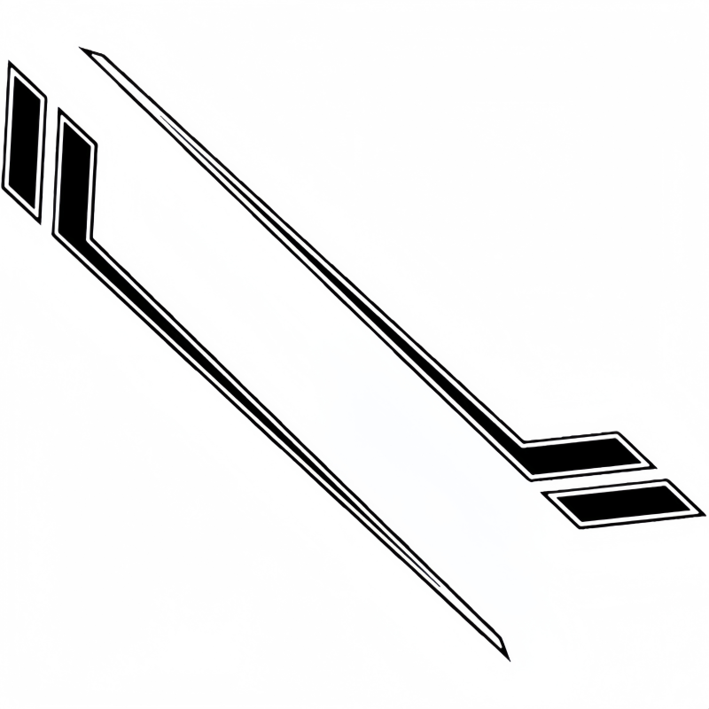 TEMU 2pcs Universal Side Sticker For , Racing Stripe Stickers, Vinyl Graphics Stickers, Modified Trim Sedans And Suv Vehicles, Black/ Red/ White