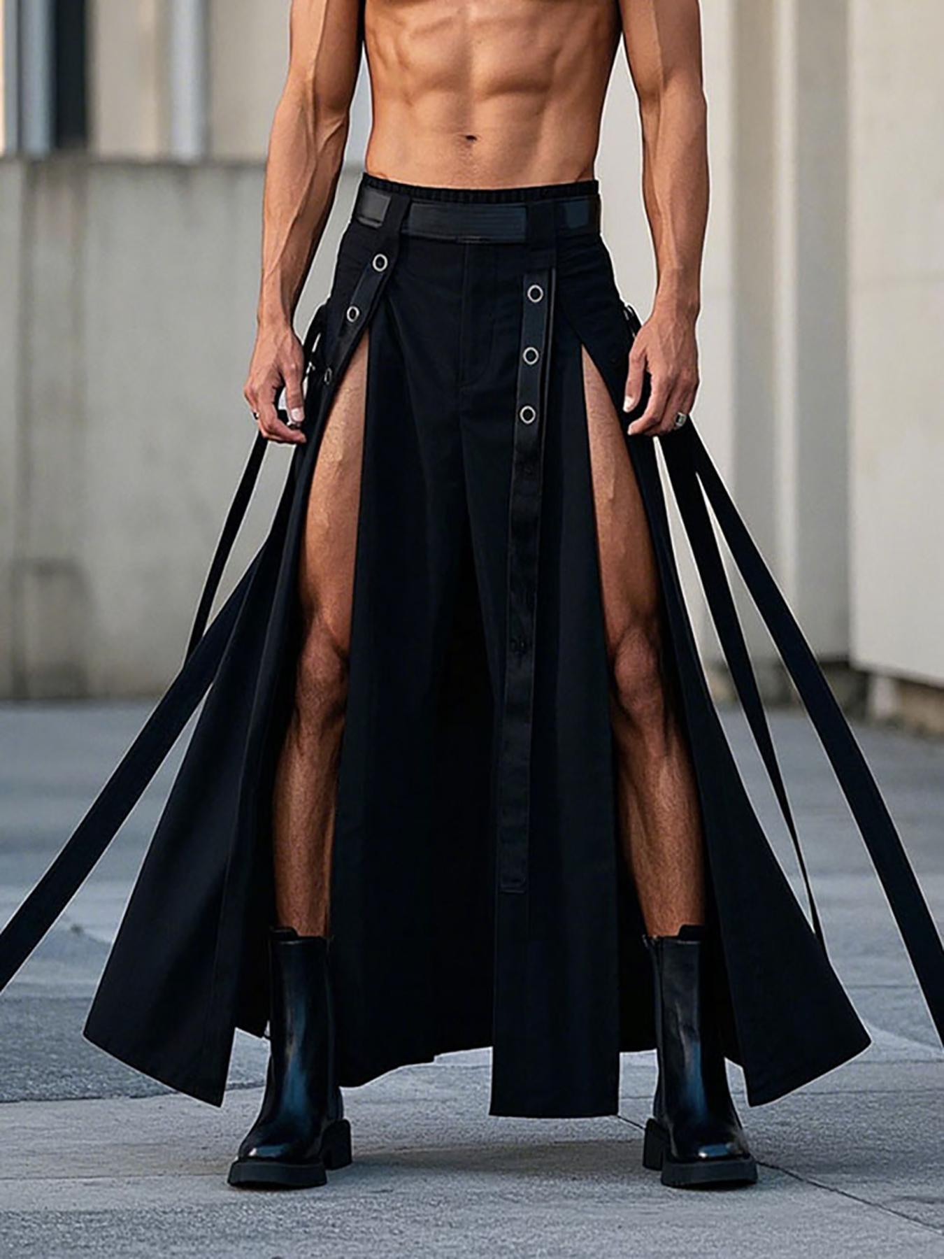 Men's split skirt
