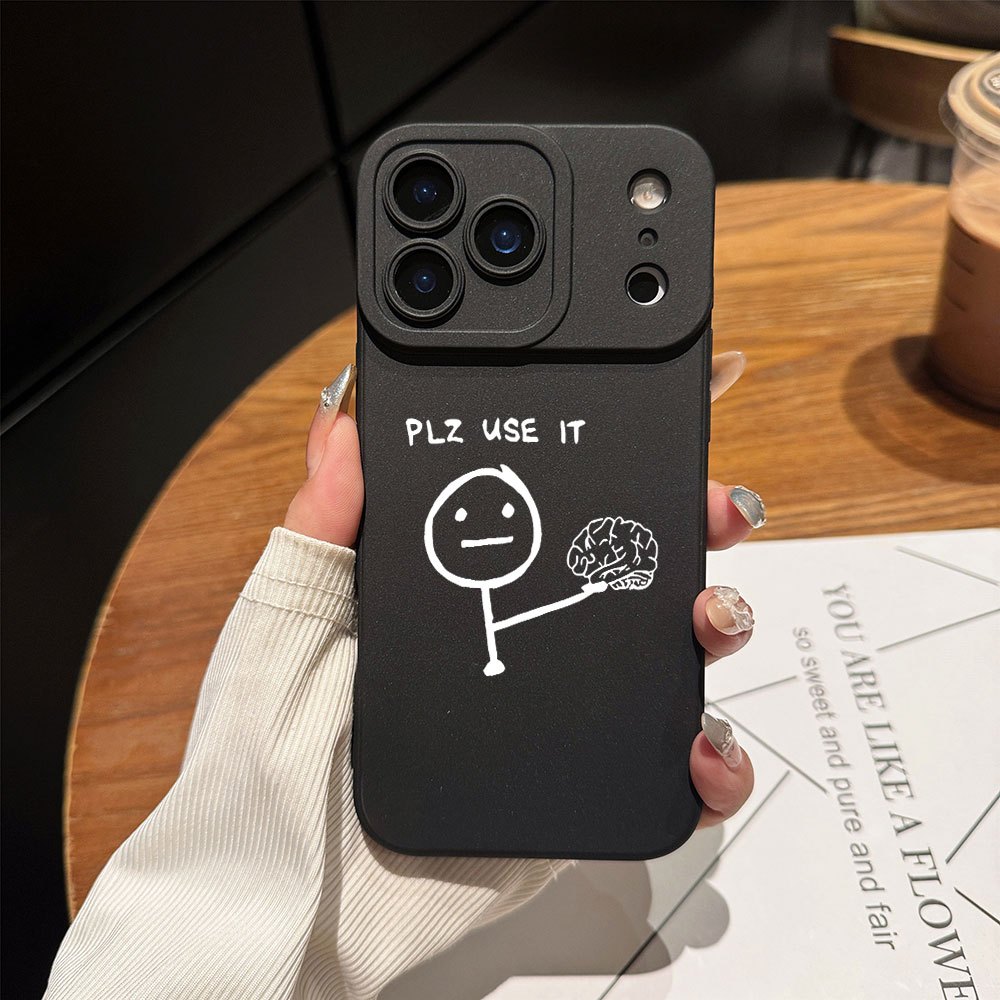 TEMU Phone Case: Quirky Design With Brain, Funny Phone Case Compatible With Iphone 11, 12, 13, 14, 15, 16, 17 Plus Pro , Suitable As Gifts For