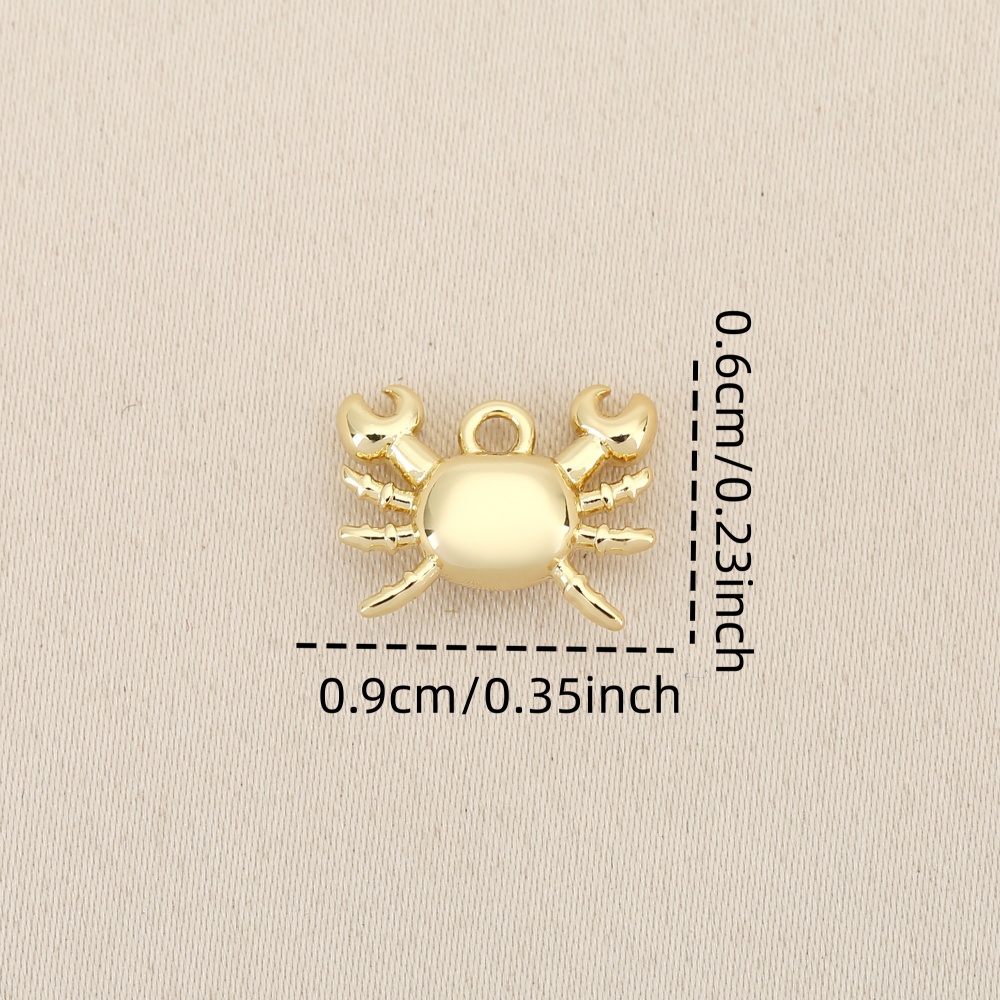 3pcs Light Luxury Crab DIY Pendant Set
