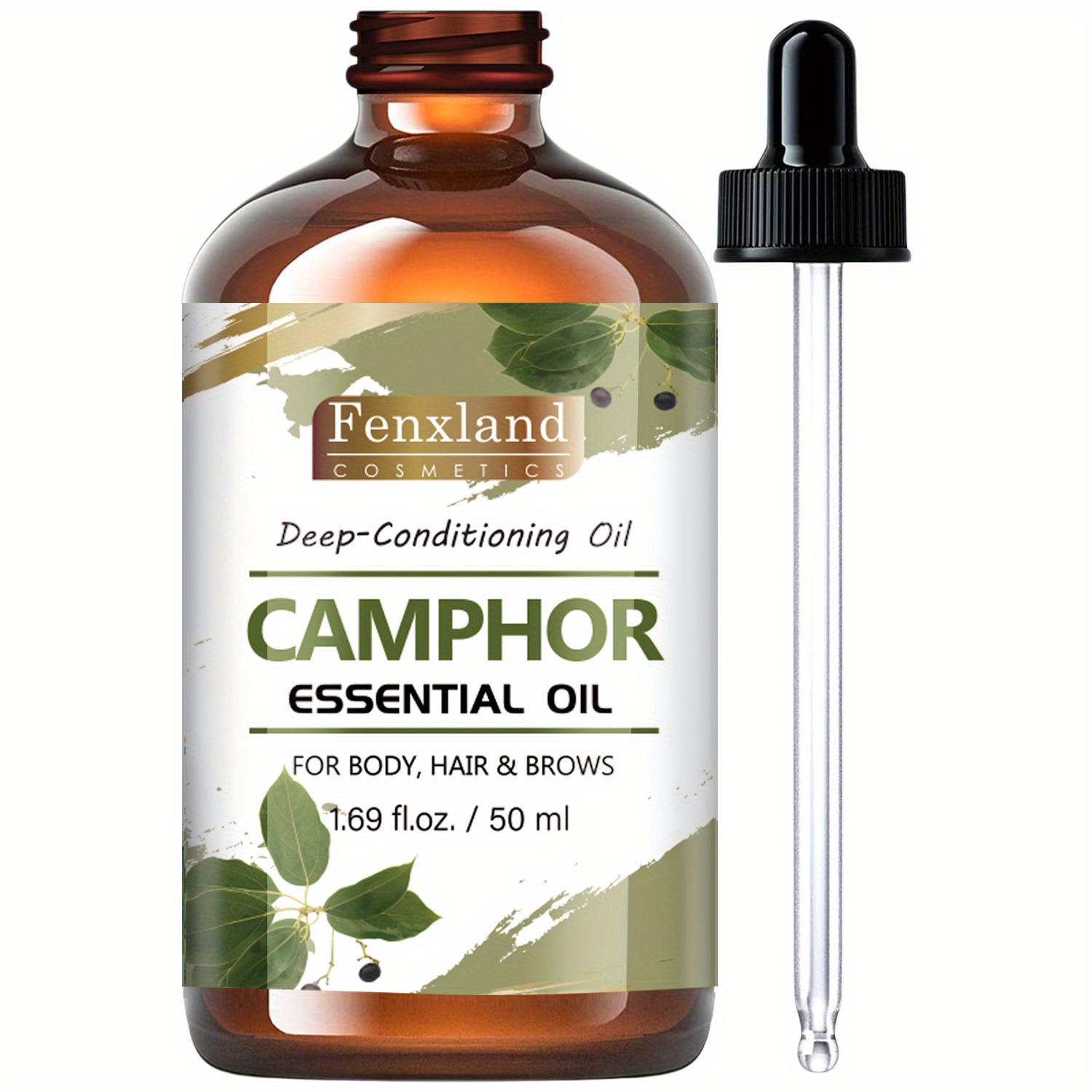 Image of Camphor Essential Oil, Hair Care, No-methanol, Moisturizing & Hydrating Formula, For Unisex Adults, Scalp Massage Family Diy, Make Thin Fully, Moisturized And Eyelash Care, All Hair Types, 1.69fl.oz