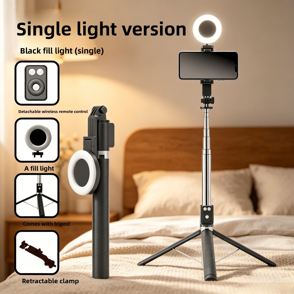 z8 selfie stick integrated tripod sold on Temu United States