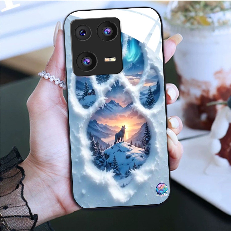 zdjęcie przedmiotu etui na telefon: premium modne etui ze szkła hartowanego z wzorem szarego   o wschodzie słońca, kompatybilne z xiaomi 14/14t/  ultra/poco x4 pro/poco x7/m4 pro/m5/m6/m7 pro/f7 pro/x7 pro/c61/c75/redmi a1/a3/a4/a5/12c/13/14c/note 10/note 11/note 12/note 13. wysokiej jakości etui ochronne
