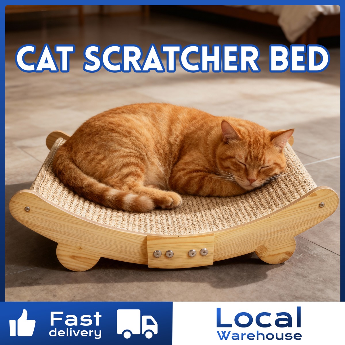 TEMU Cat Scratcher Bed | Sisal Durable Cats Scratching Pad, Local Warehouse For Indoor Cats, Christmas Present, Thanksgiving Day Lounger & Sleep &