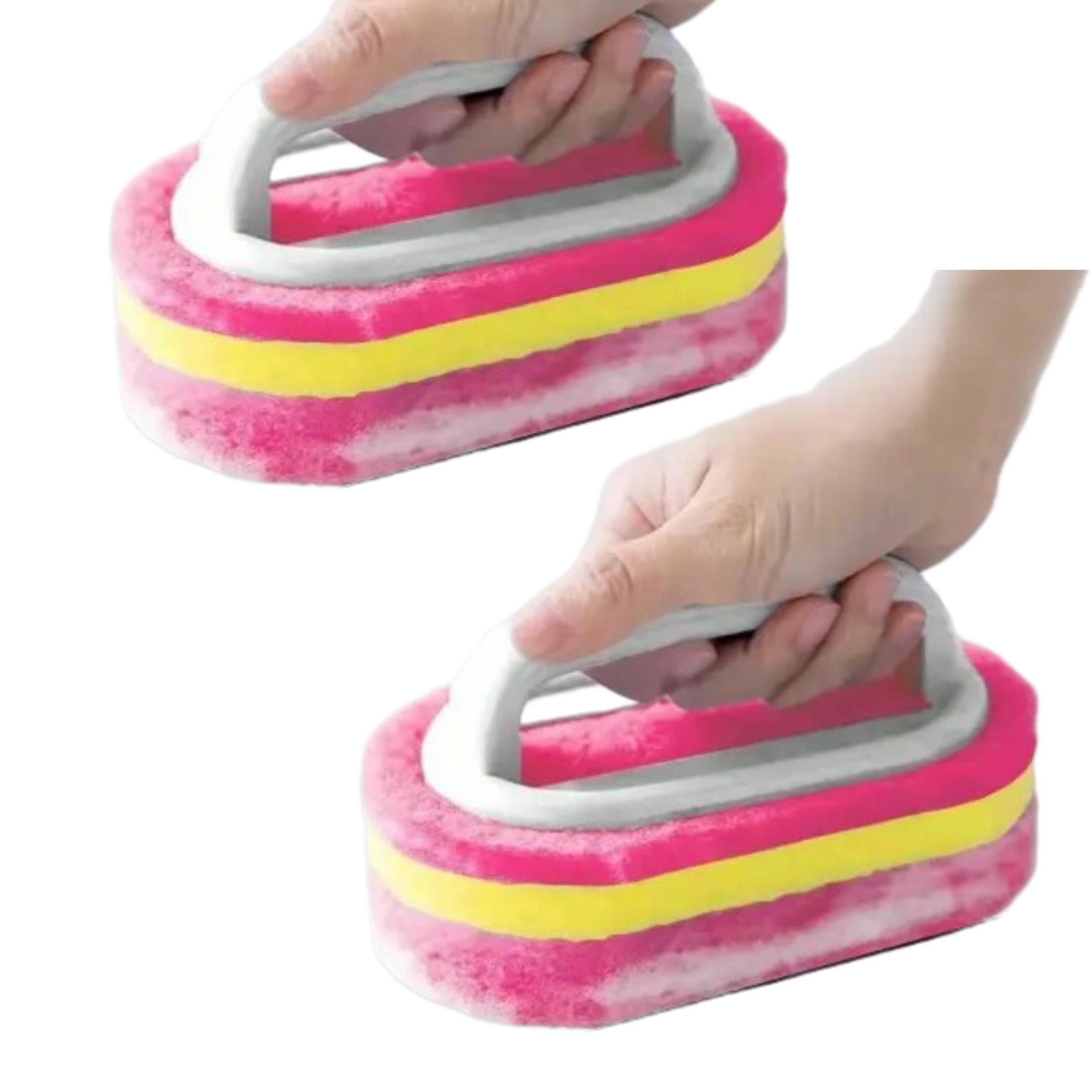 2 Magic Cleaning Sponges, Easily Clean Kitchen, Bathroom, Glass, Walls, And Tiles Living Room, Bathroom, Car Use; Essential Halloween And Gifts, Suitable , No Electricity Needed Design
