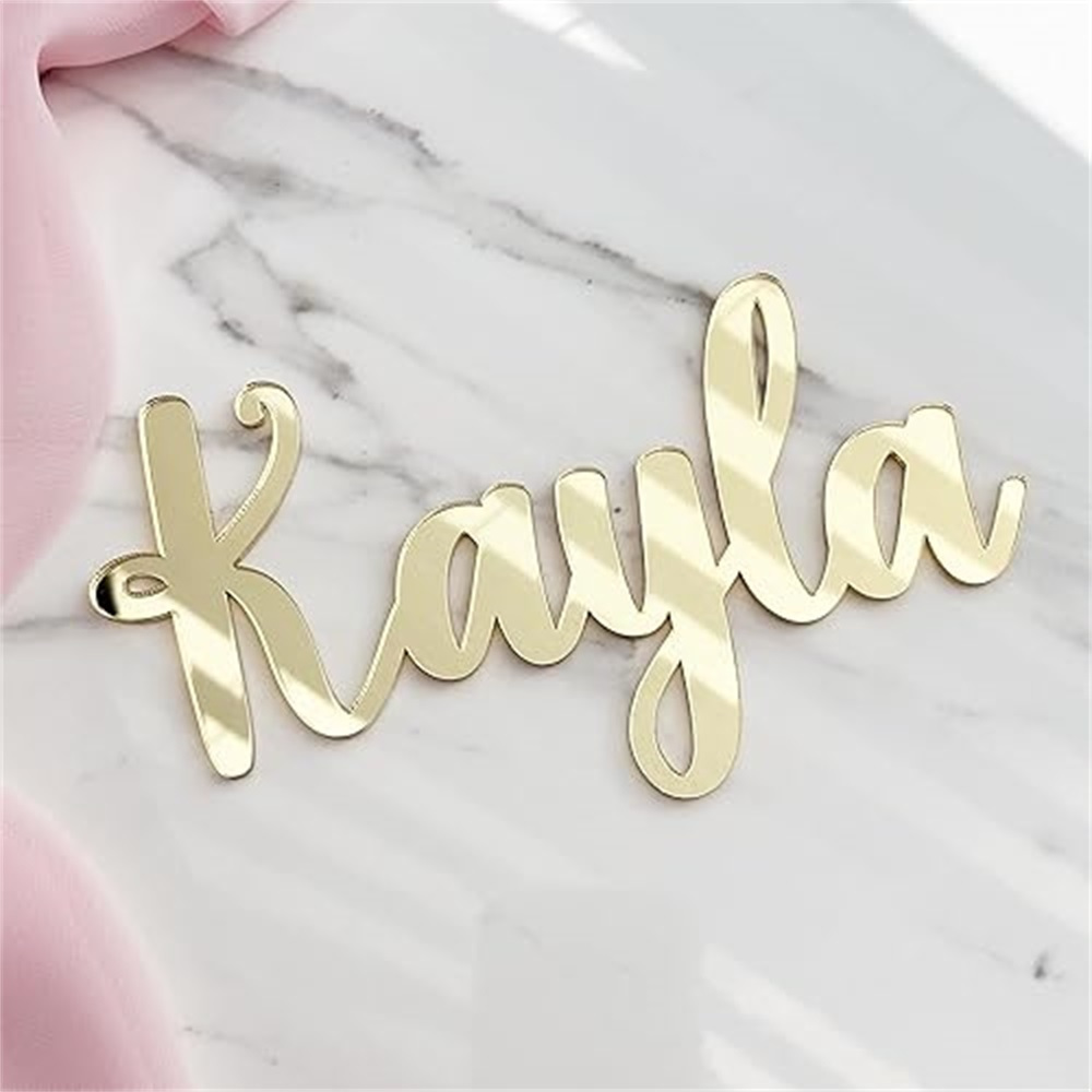 Image of 1pc Personalized Custom Acrylic Cake Topper, Rich And Diverse Colors, Suitable For Birthday, Wedding, Christmas, Graduation Party And Other Occasions' Custom Decoration Supplies