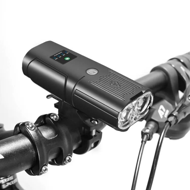 NEWBOLER Smart Sensor Bike Light, 10000mAh Bicycle Front Light with 2000 Lumens USB Rechargeable MTB Road Bike Night Riding High Brightness Device