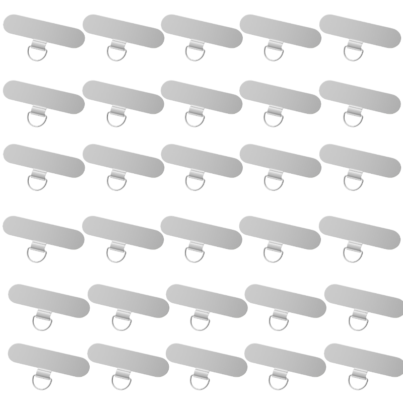 TEMU 30 pièces de clips pour lanière de téléphone, connecteurs pour lanière de téléphone, connecteurs universels, boucles métalliques, rondelles de