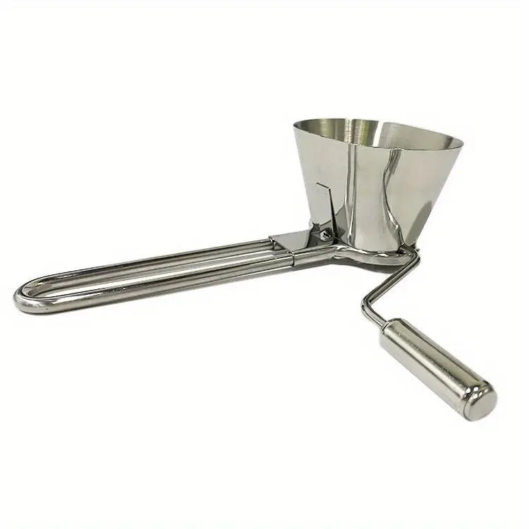 stainless steel manual heavy-duty kitchen chopper with ergonomic handle & sharp blades - heavy-duty 304 stainless steel construction, manual operation for chopping vegetables, herbs, garlic, ginger, onion, meat, cheese, nuts - easy- , no electricity needed, compact & portable for home & outdoor use - ideal for camping, picnics, small kitchens - durable & hygienic food processor alternative - versatile for slicing, dicing, mincing, grating - sturdy base for stability Product details 2