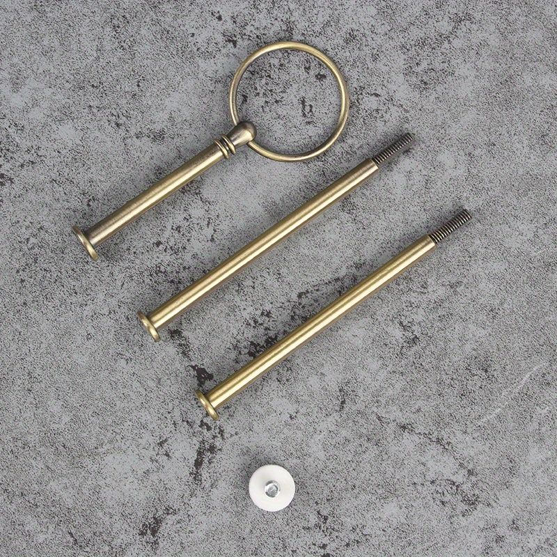 Hardware Fittings For A 2/3 Tier Cupcake Stand, Including Handles, Screws, And Flat Washers, Suitable For Displaying At Parties And Weddings, Not Intended For Food Contact