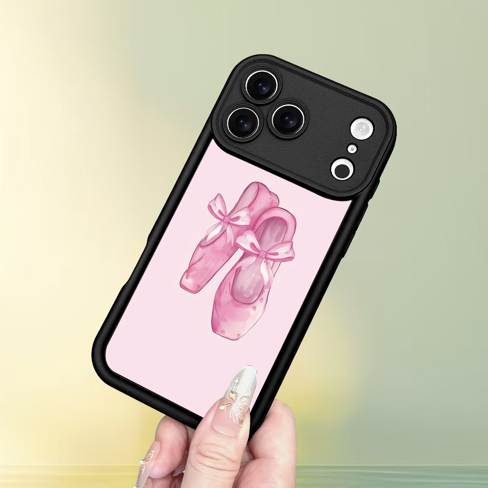 phone case   luxury anti drop matte printed phone case featuring a stylish pink ballet   compatible with for iphone 17 16 15 14 13 12 11 x 8 and 7 perfect as a gift for holidays like national day