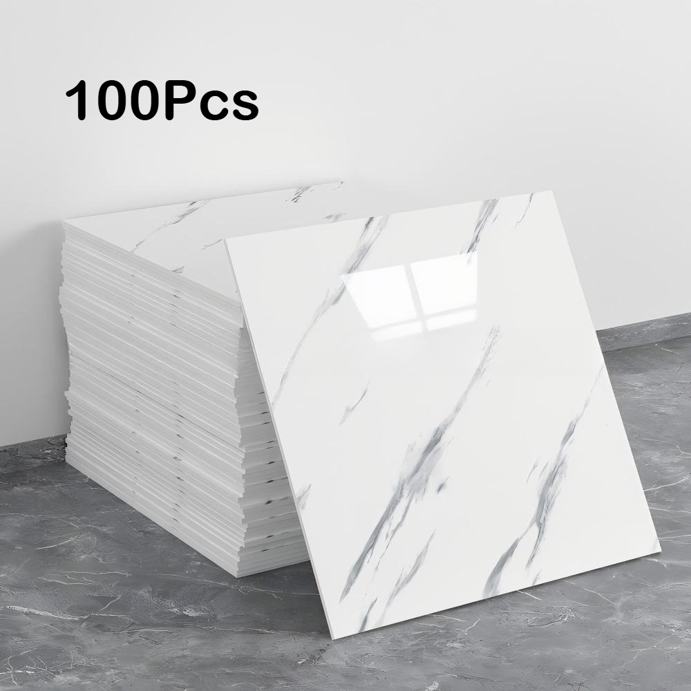 TEMU 100/60/50/30pcs,detachable 3d Imitation Marble Wall Stickers, Self-adhesive Foam Wall Panels, Waterproof And Dustproof,thickened Design, Easy To