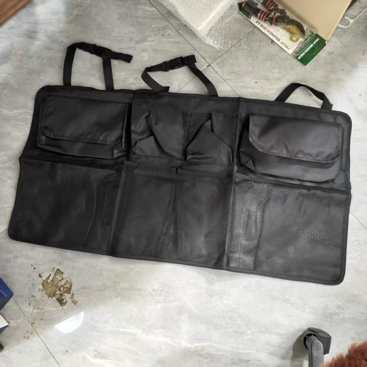 TEMU 1 pz. Borsa organizer salvaspazio per bagagliaio auto con 8 tasche e di stoccaggio, borsa portaoggetti da appendere sul sedile posteriore adatta