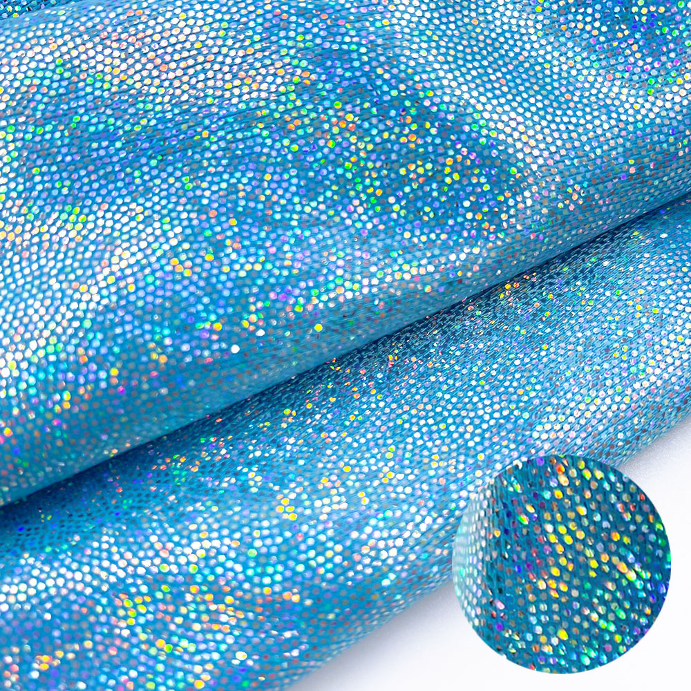 150cm X 100cm Glitter Laser Polyester Fabric, Iridescent Holographic For Wedding Party Background, Doll Clothing, Decor, Diy