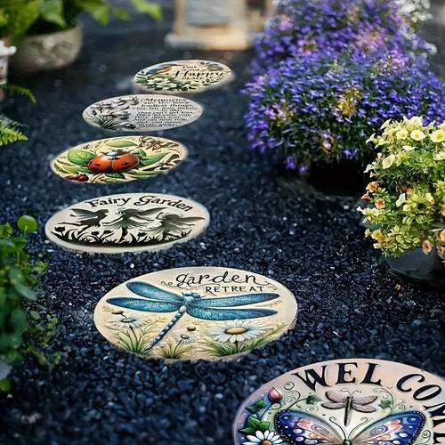 red bird resin stepping stone 16 0x16 0cm non slip outdoor decoration suitable for lawns and courtyards for