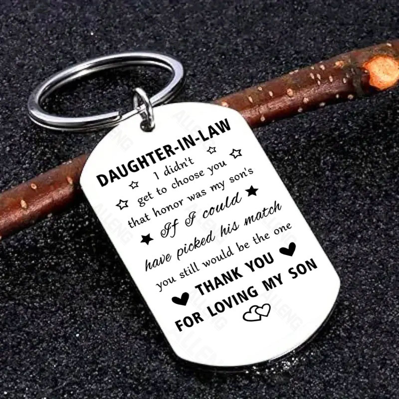 

Daughter-in-law Gifts From Mother-in-law, I Love My Daughter In Law Keychain, Best Gifts For Daughter-in-law Birthday Unique, Day Present For Daughter-in-law Wedding Day Gift Ideas