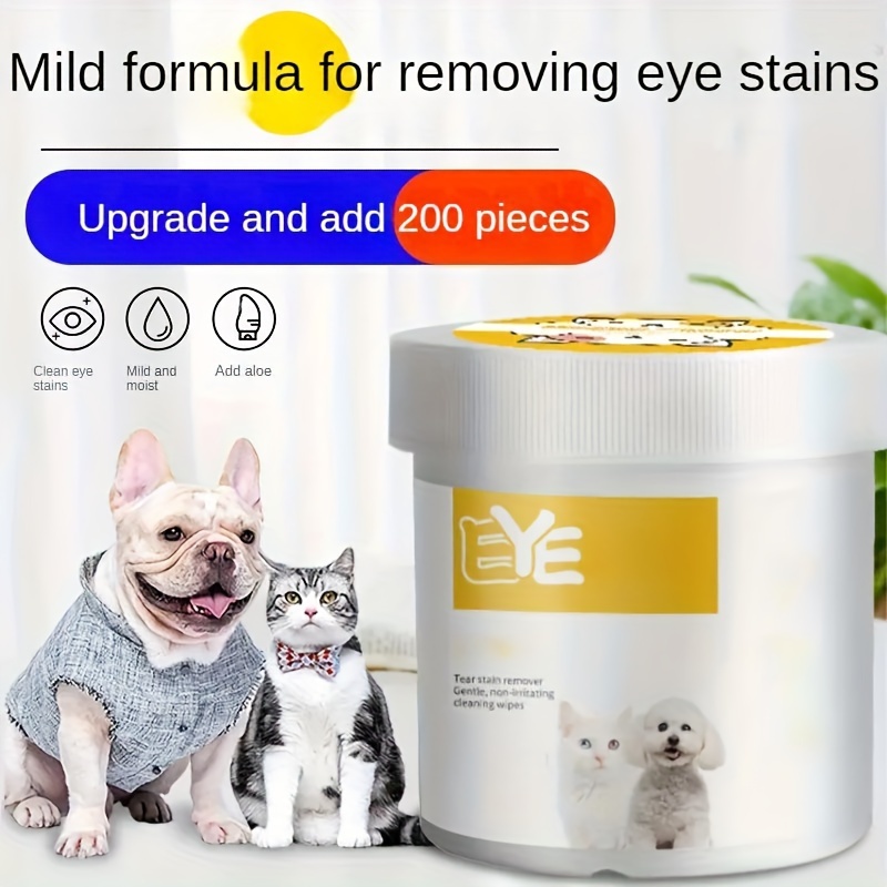 200pcs of pet specific eye wipes designed to remove tear stains and   eyes Product details 3