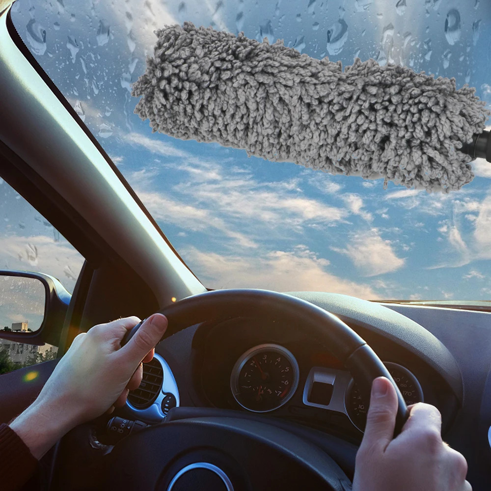 Universal Car Duster Brush Made of Soft Microfiber for Cleaning And Polishing Dirt And Dust from Vehicles