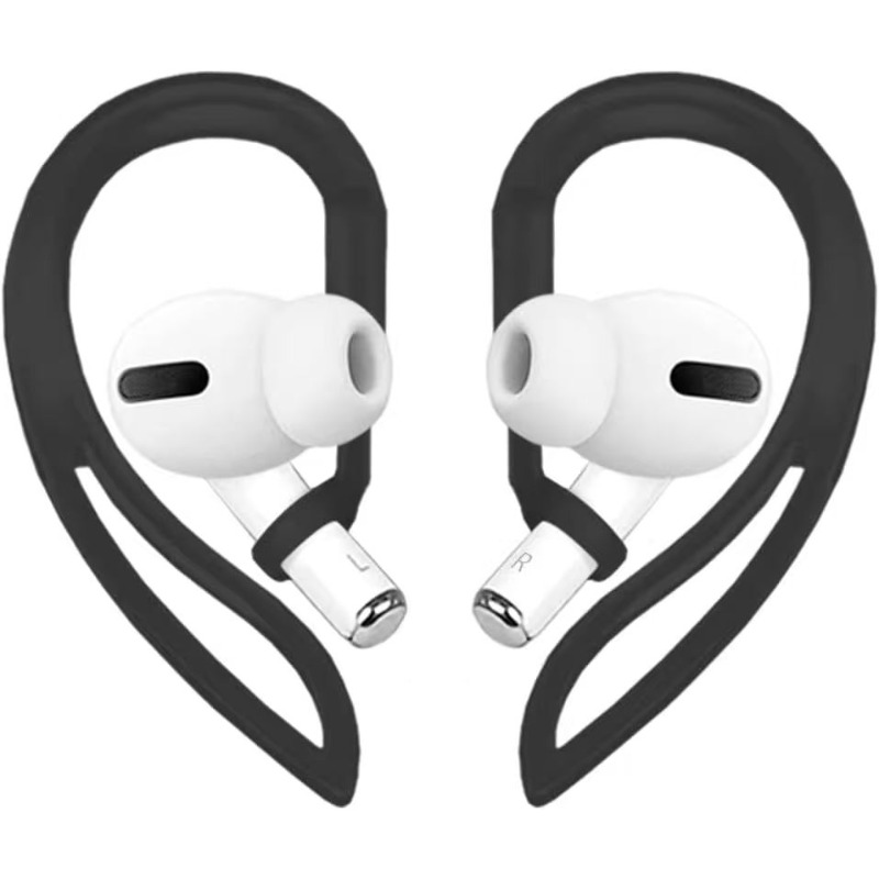 TEMU 1 Pair Suitable For Earphones For Airpods Ear Hook Ear Hook Accessory Card Ear Cap Ear Sleeve Silicone Protective Cover