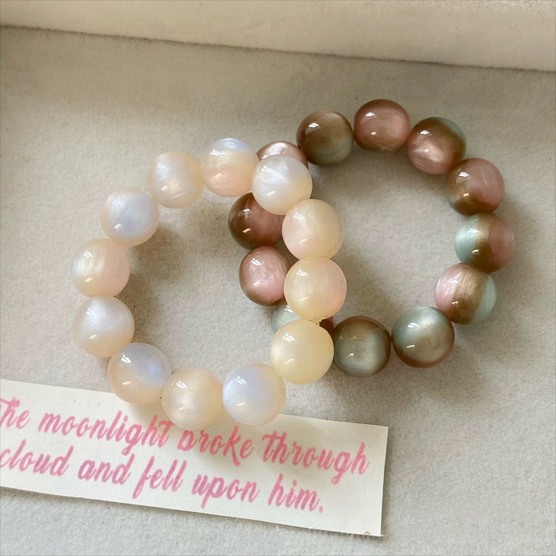 50pcs EFREY Resin Cat Eye Beads for Jewelry Making