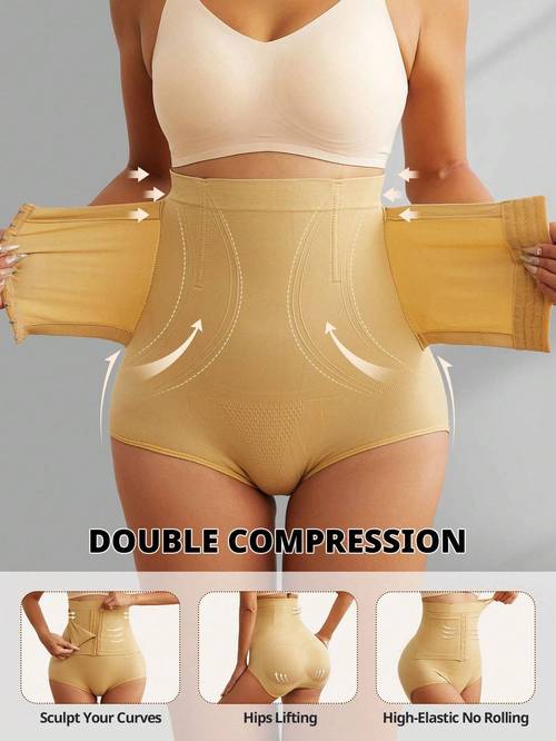 womens tummy control and lifting front closure shaping panties