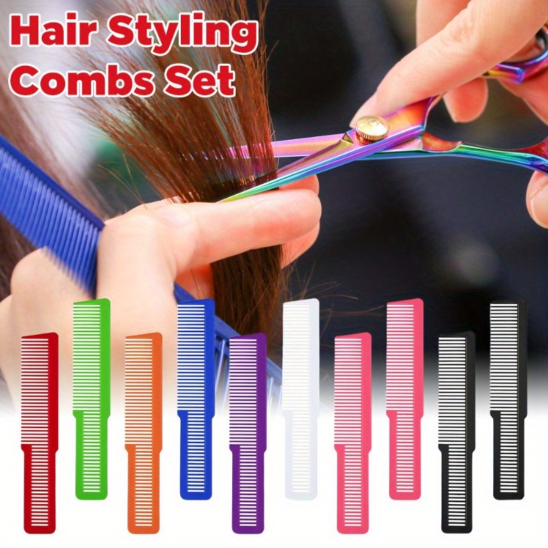 

10 / Set Comb Set - , Hairstylist Comb Cutting Comb, Comb, Cutting Comb And Knife Comb, Suitable For Cutting And Use