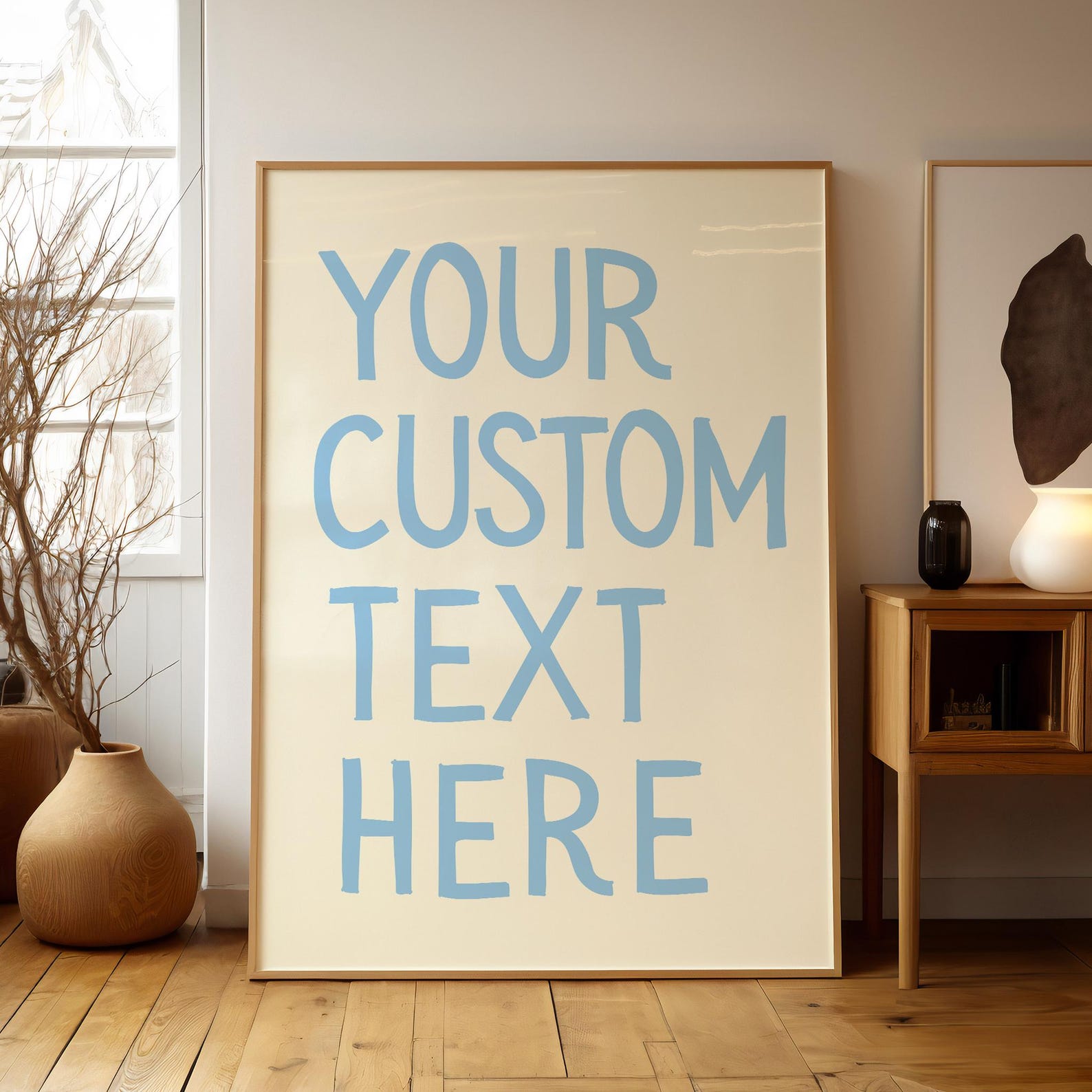 2D Flat Personalized Typography Art Minimalist Poster