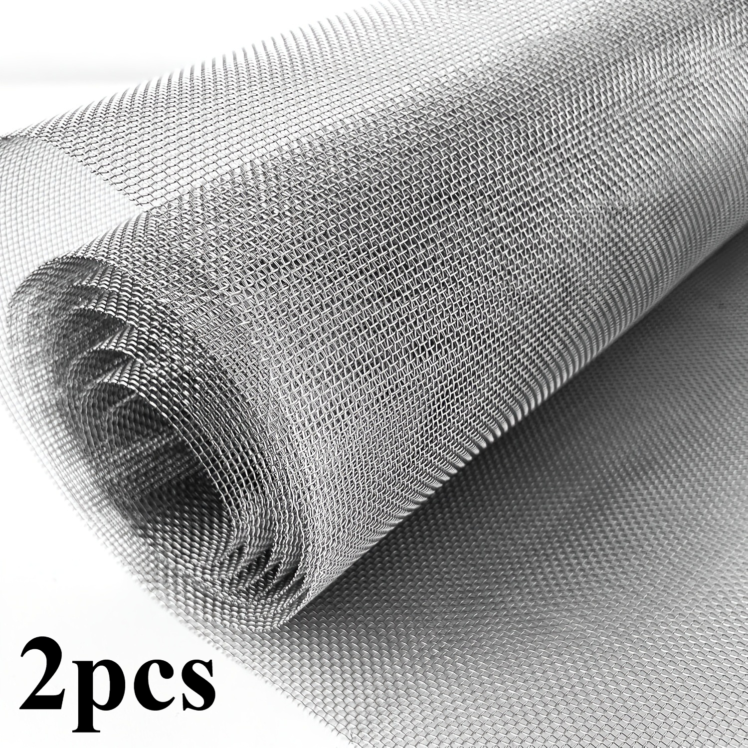 TEMU 2pcs 20 Mesh Nano Pp Home Invisible Window Screen Mesh, Self-install Fine Filter Net, Versatile Filter & Barrier Mesh For Home, Garden And
