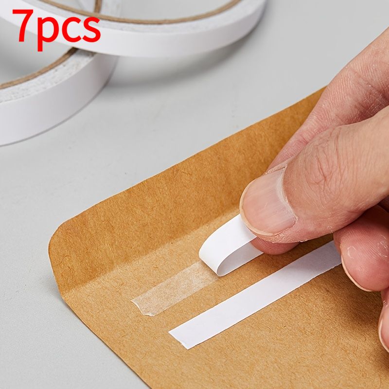 TEMU 7 Rolls Of Double-sided Tape, Strong Adhesive Tape—transparent Adhesive Strips, Suitable For , Crafts, Card Making, Scrapbooking—non-high
