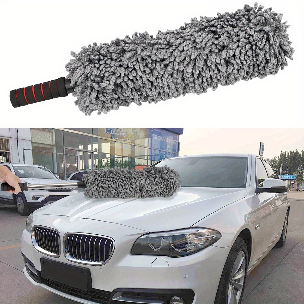 Universal Car Duster Brush Made of Soft Microfiber for Cleaning And Polishing Dirt And Dust from Vehicles