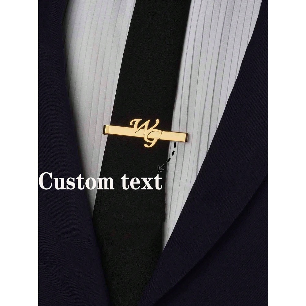 thumbnail image 2 of TAVARAT] Tie Clip Tie Clips For Men Gold Made In Japan Tie Bar Tie Pin Tps 014 Gd Gold 2 of 10