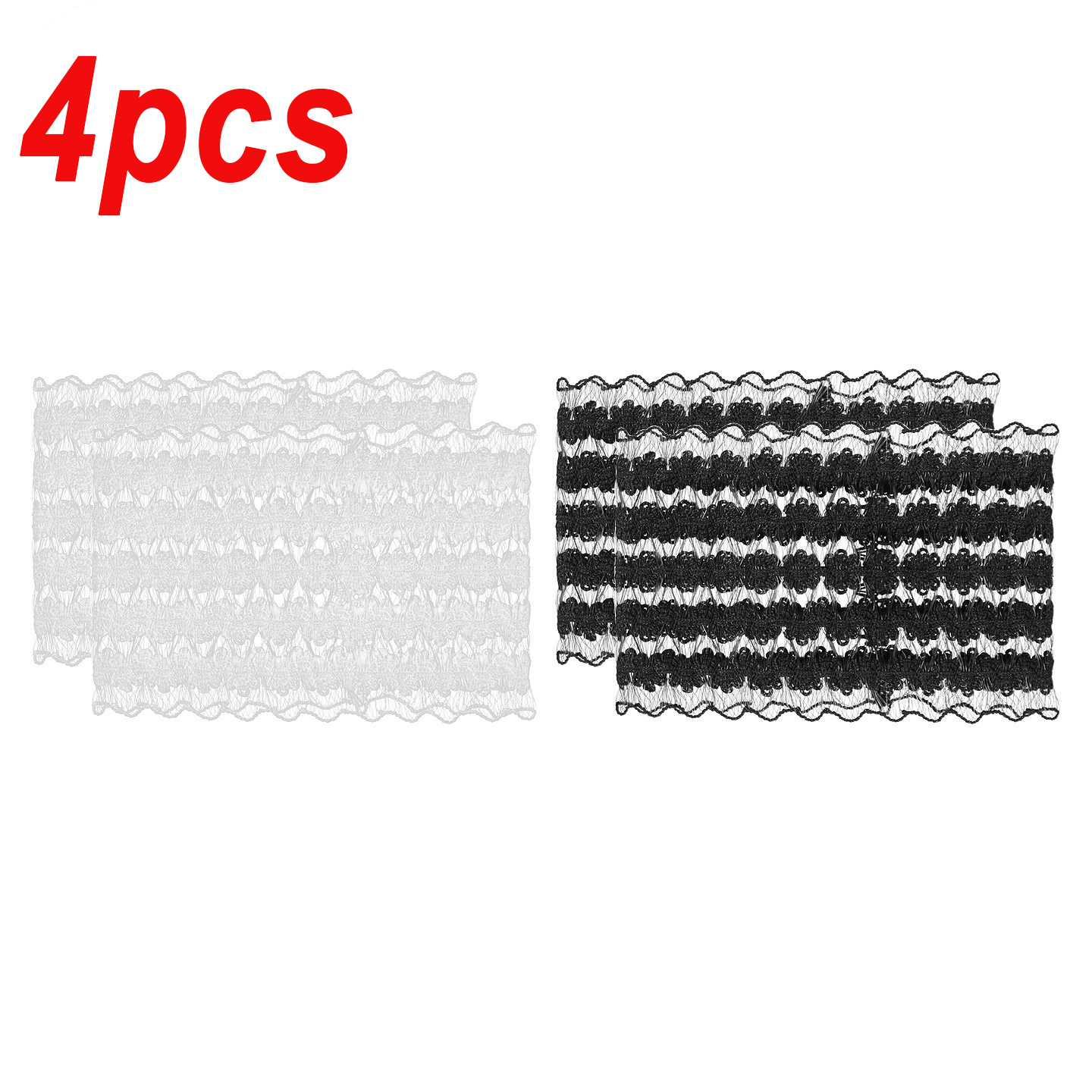 TEMU 4pcs Anti-slip Cuff Straps - Sleeve Cuffs And Ties, Summer Wrist Lace Decorative Bands, Suitable For Trench Coats, Sweaters, Jackets, Shirts,