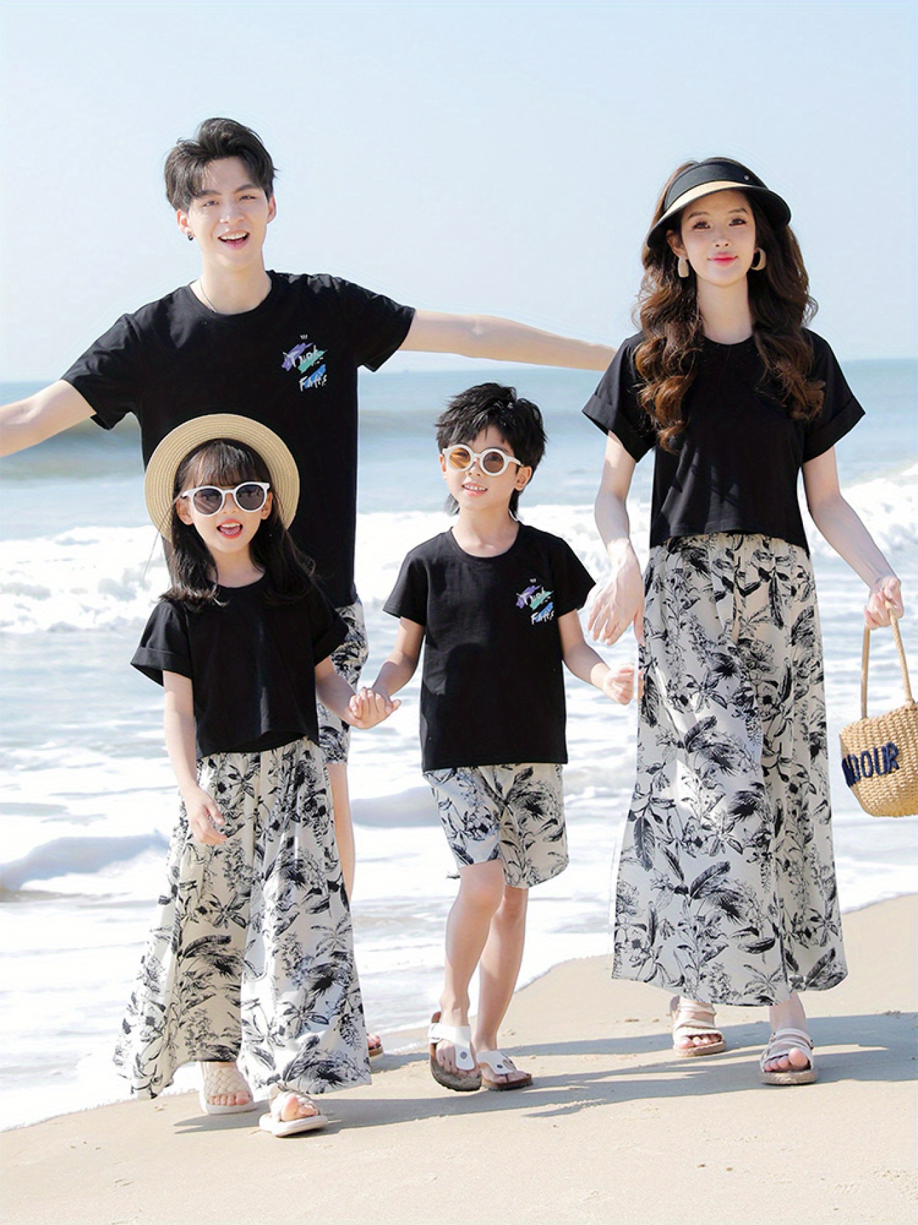 family matching outfits sold on Temu New Zealand
