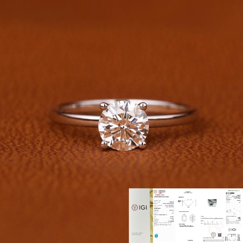 1 Carat Lab Grown Ring, Elegant Design