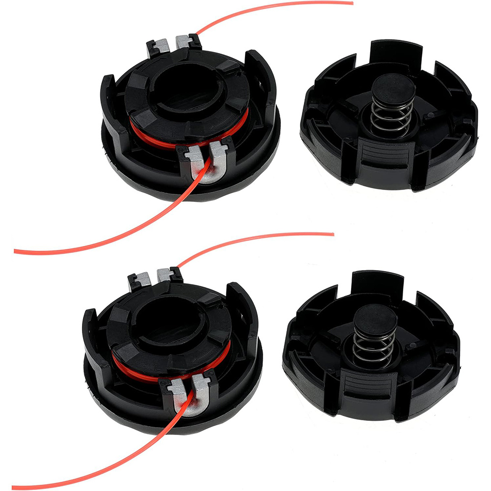Image of Set Of 2 Black Compact Grass Collectors Shaped Like Bread, Suitable For All Mowers With M10 . Lawnmower Additions A Non-detachable Grass Collector For Petrol Brushcutters
