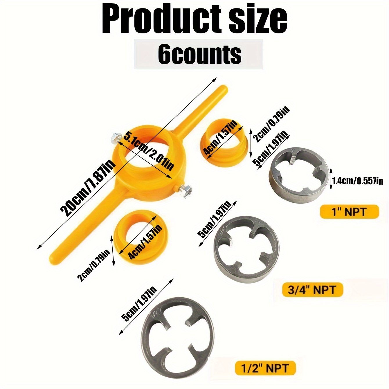 durable plastic pipe threading tool long grip design for easy handling water pipe tap gadget for threading details 0