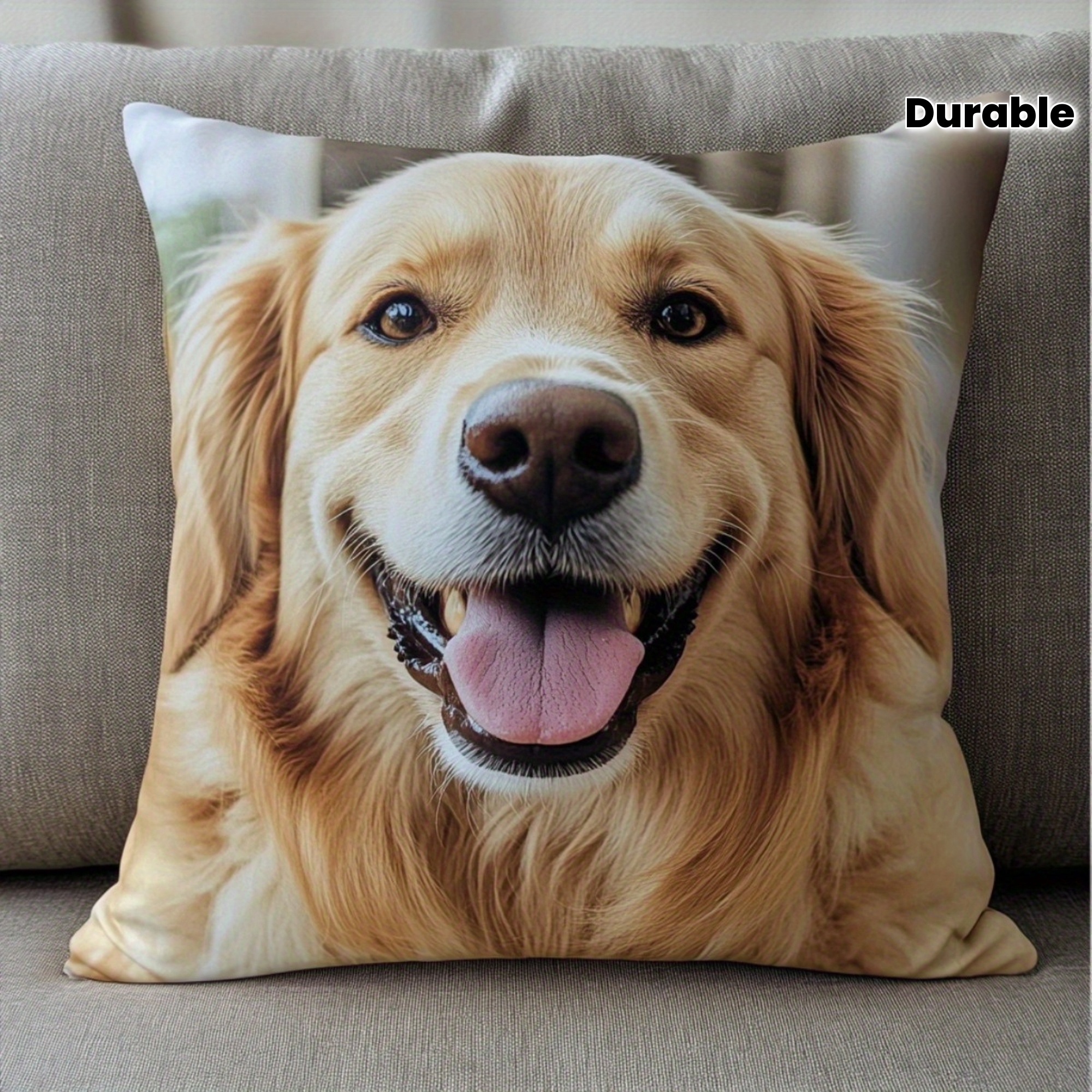 E-shop Personalisierter Kissenbezug mit Foto - Einseitiger, weicher Kissenbezug mit Reißverschluss, designt zum Einsetzen von personalisierten Fotos,