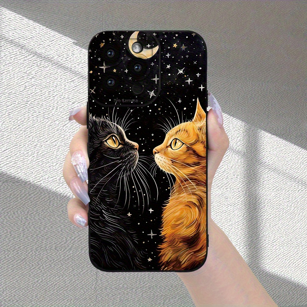 Caracteristică Creativă cu Model Ochi de Pisică Neagră pentru Apple iPhone 16111213141515 Pro 15 Plus 7 Plus 8 Plus XXs Max Xr 11 Pro 12 Pro 13 Pro 14 Pro 11 Pro Max 12 Pro Max 13 Pro Max 14 Pro Max 14 Plus 66S 6 Plus 7816 Pro 16 Plus 16 Pro Max