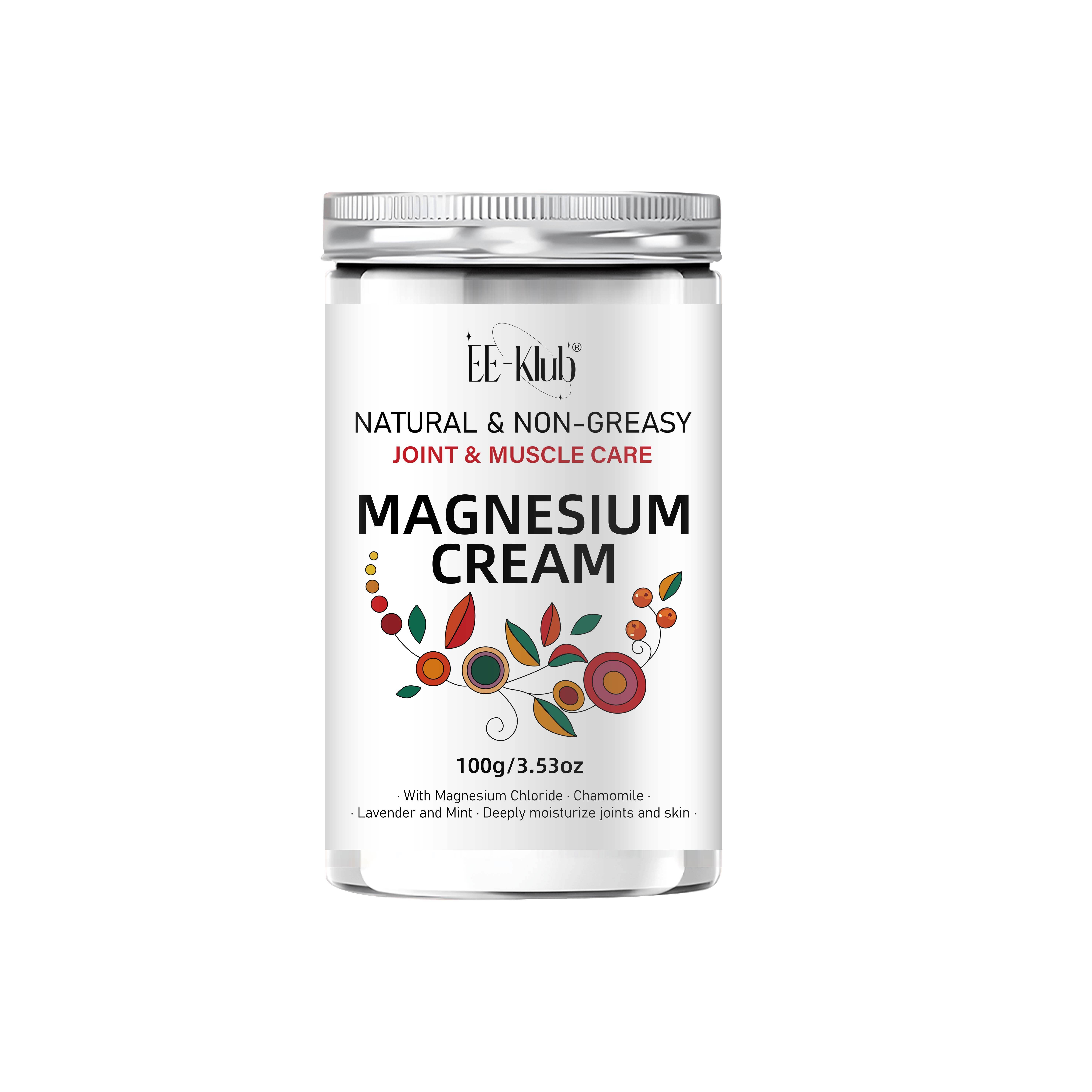 Magnesium Joint & Muscle Massage Cream, 72 Hour Deep Moisturizing, Joint & , With Chamomile, Shea & Lavender, Easily Absorbed, Non-greasy