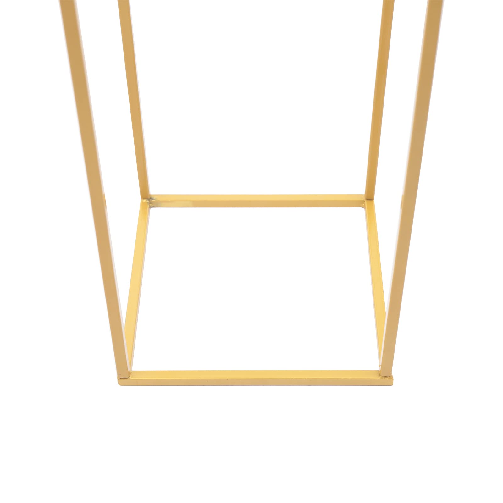 TEMU Lot de 4 vases colonnes dorés en métal pour mariage, décoration de table de mariage, support à fleurs de mariage de 60 cm de haut pour ,