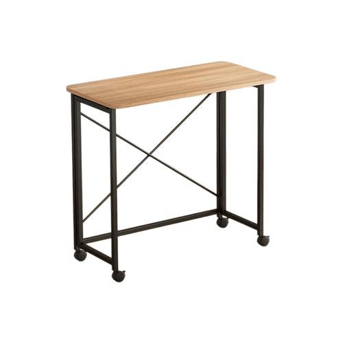 multifunctional expandable folding table extendable desktop with silent swivel wheels versatile for office study dining and small space storage office computer desk