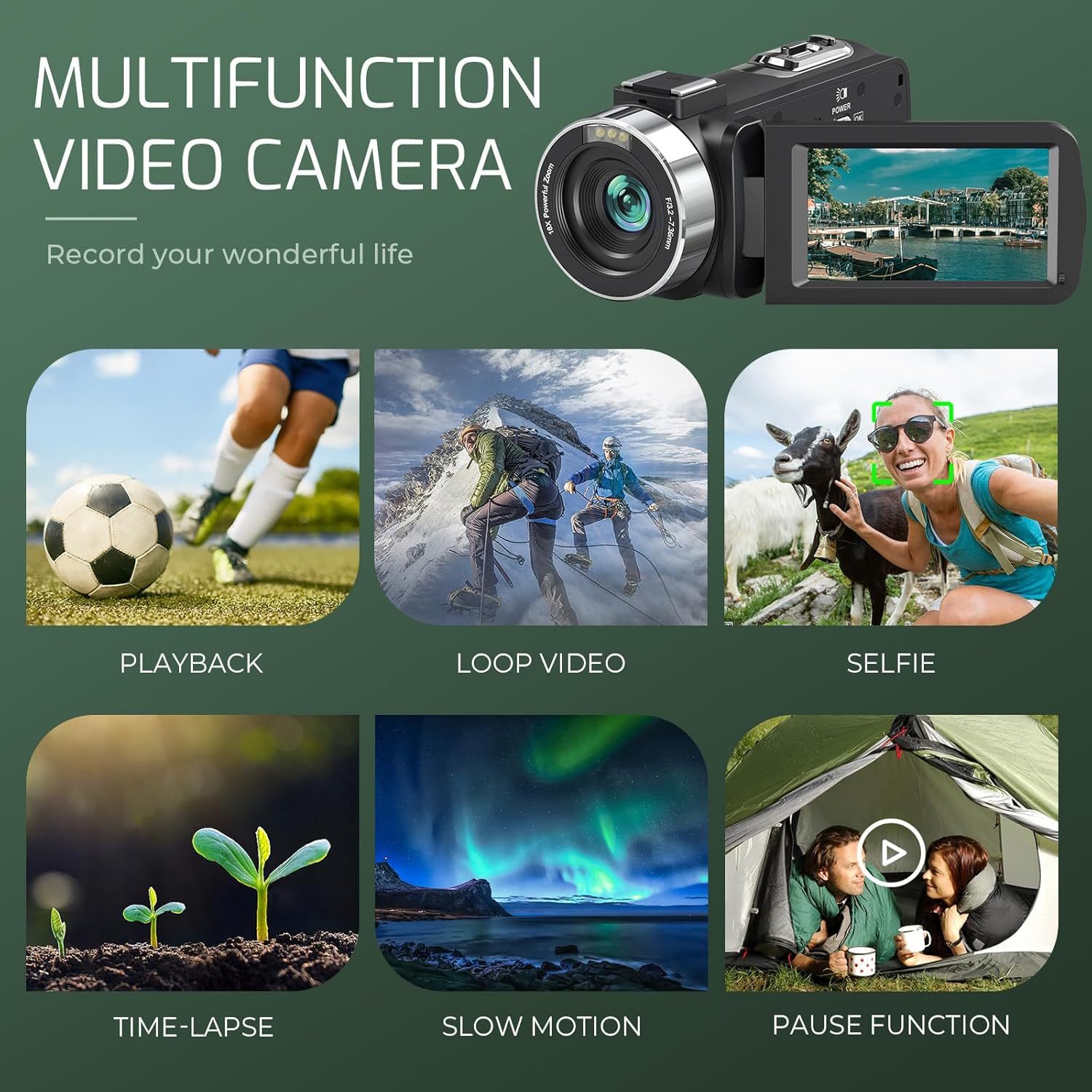 4k video camera camcorder ultra 80mp vlogging camera Temu