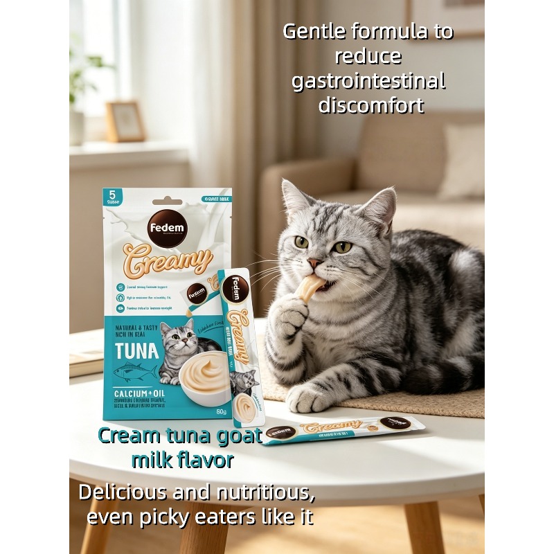   tuna goat granny oil cat strips 1pc 5pcs 2pcs 10pcs 3pcs 15pcs a mild and hypoallergenic formula suitable for elderly and small cats and dogs interactive rewards   pet gifts Product details 2